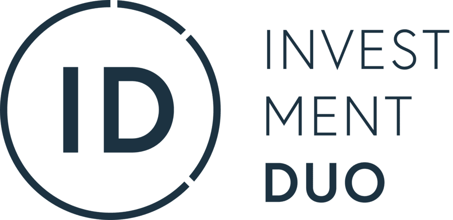 logo investmentduo mit hervorgehobenen initialen id in einem kreis